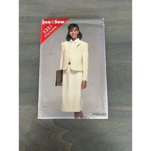 See and Sew Vintage Uncut Misses Jacket and Dress Size 14/16/18 Pattern No 5351